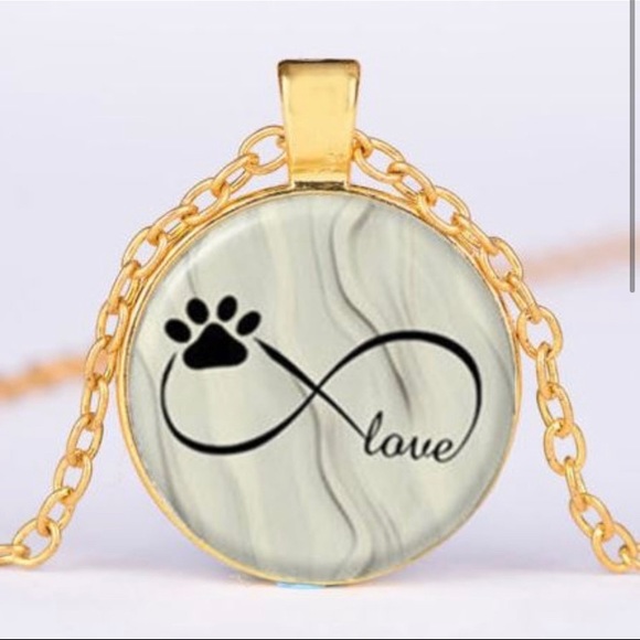my dog paw print necklace